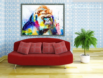 Модульная картина Горилла
