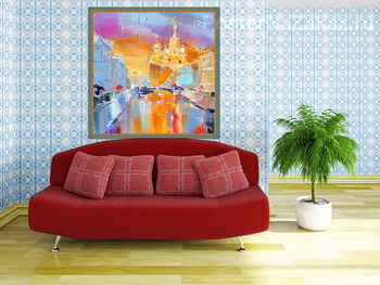 Модульная картина Солнечный вечер