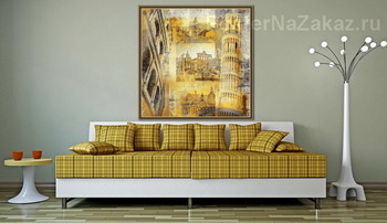 Модульная картина Достопримечательности Италии