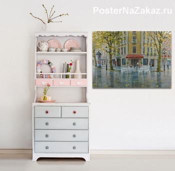 Модульная картина Парижские улочки 2