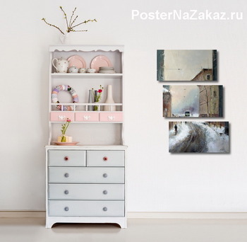 Модульная картина Три тополя на Плющихе