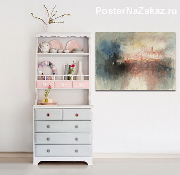 Модульная картина Пожар в большом хранилище Лондонского Тауэра