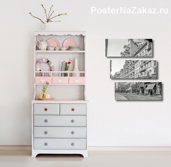 Модульная картина Дом Адамса и театр Кейта, 1906