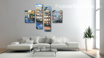 Модульная картина Полногабаритный двор