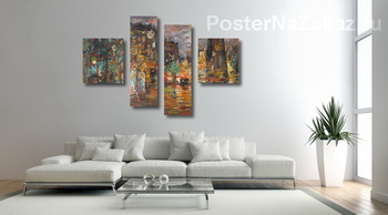 Модульная картина Париж