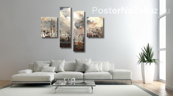 Модульная картина Наступление зимы