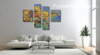 Модульная картина Гавань в Неаполе, 1930