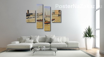Модульная картина Порт Гамбург