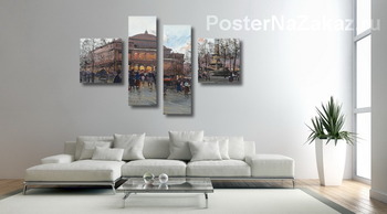 Модульная картина Площадь Шатле