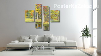 Модульная картина Осенний пейзаж