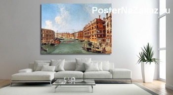 Модульная картина Прекрасный вид на Венецию. Глядя северу Гранд-канал от моста Риа