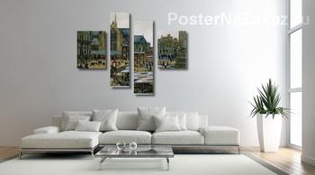 Модульная картина Плотины, Амстердам