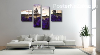 Модульная картина лето в парке Музеон