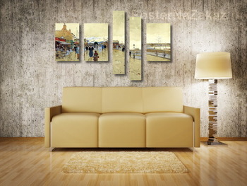 Модульная картина Сена в Аньере