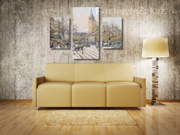 Модульная картина Церковь Сен-Жермен-де-Пре