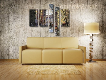 Модульная картина Петроградский дворик