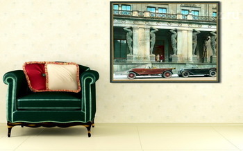 Модульная картина Санкт-Петербург. Эрмитаж (Новый Эрмитаж) портик с атлантами