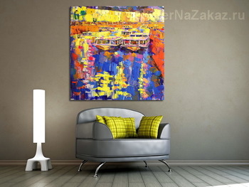 Модульная картина Ночные катера