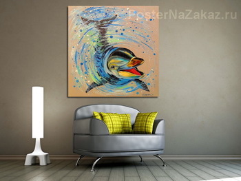 Модульная картина Дельфин