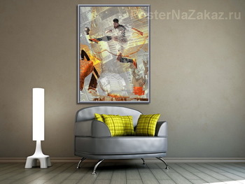 Модульная картина Футболист на тренировке