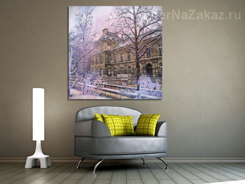 Модульная картина Зимняя Франция