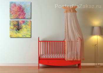 Модульная картина Красный клен