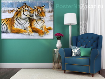 Модульная картина Тигры