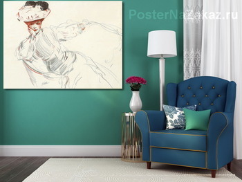 Модульная картина Портрет мадам Эллё