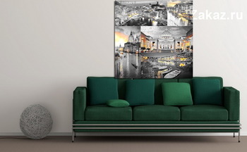 Модульная картина Ночная Италия