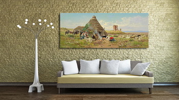 Модульная картина Отдых пастухов в Римской Кампанье