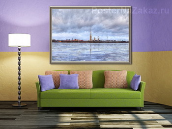 Модульная картина Петропавловская Крепость, Санкт - Петербург