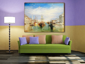 Модульная картина Венеция, из крыльца Мадонны делла Салюте, 1835.