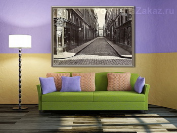 Модульная картина Улица Шуазеля, 1866