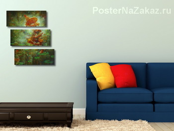 Модульная картина Грибной человек