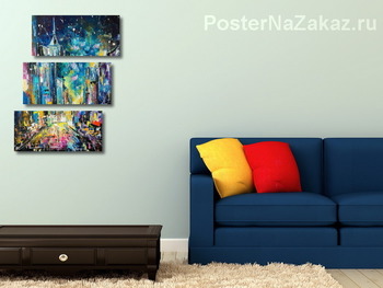 Модульная картина Вечер на пятой авеню