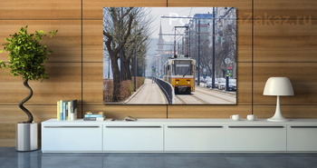 Модульная картина Трамвай