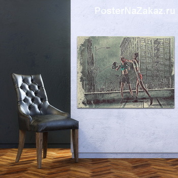 Модульная картина Девушки в бою