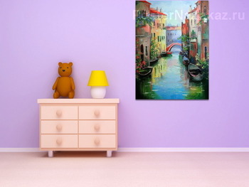 Модульная картина Улица Венеции
