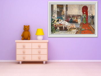 Модульная картина Посещение гарема