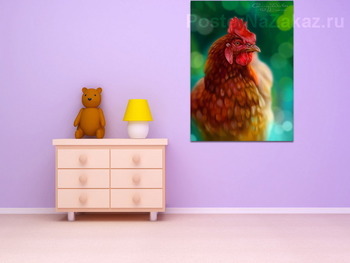 Модульная картина Курица