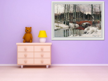 Модульная картина Оттепель в Гатчине