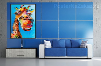 Модульная картина Улыбка жирафа