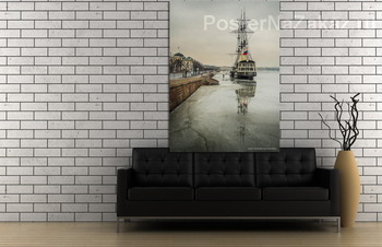 Модульная картина Зимняя "Благодать"