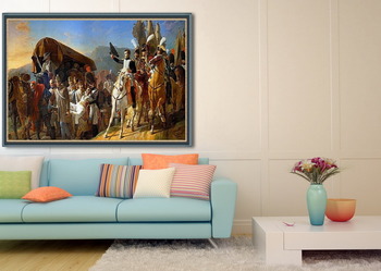 Модульная картина Наполеон отдает честь раненым воинам, 1806