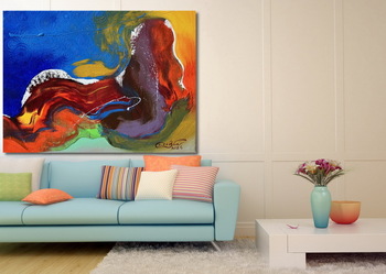 Модульная картина Солнечная ночь