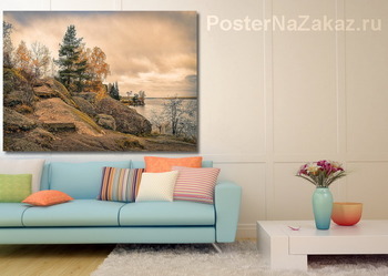 Модульная картина Выборг. Осень в парке Монрепо.