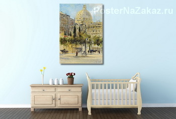 Модульная картина Рим, площадь Ангелики