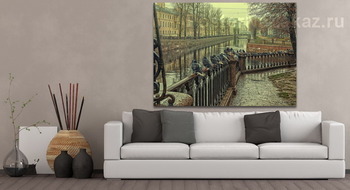 Модульная картина Санкт-Петербург. Крюков канал. Осень.