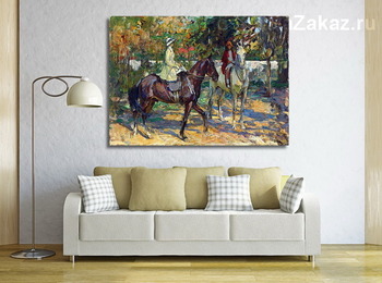Модульная картина Утренняя езда