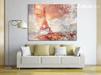 Модульная картина Эйфелева башня в Париже